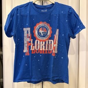 Vibrant Blue Florida Graphic Tee